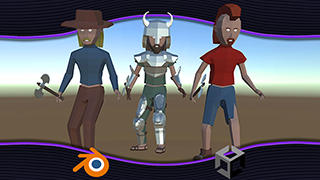Low-Poly Character Modeling & Animation in Blender for Unity